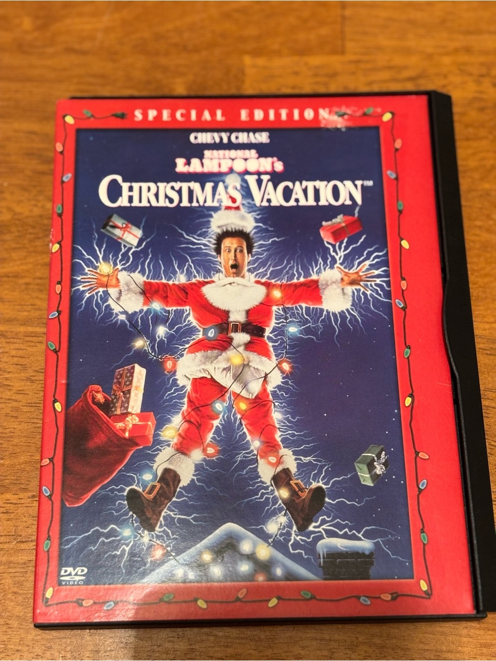 Warner Bros. DVD Back Cover - Blue/Red Artwork